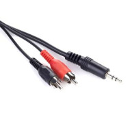Audio kábel Jack 3.5mm apa / 2x RCA (CINCH) apa, 0.2m, CCA-458/0.2