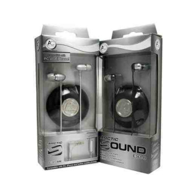 Arctic Arctic Sound E361-BM Mikrofonos Black Fülhallgató,2.0,3.5mm,Kábel:1.3m,32Ohm,18- 26000Hz,Mikrofon,Fekete