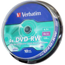 DVD-RW Verbatim 4,7Gb 4x 10db/henger