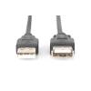 Assmann USB 2.0 hosszabb&iacute;t&oacute; k&aacute;bel 3m fekete /AK-300202-030-S/