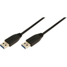 LogiLink USB 3.0 kábel A típusA típus fekete 2m