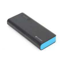 PLATINET Power Bank hordozhat&oacute; t&ouml;ltő 8000mAh + micro USB K&aacute;bel + zsebl&aacute;mpa fekete/k&eacute;k
