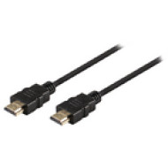 Valueline Nagysebességű HDMI kábel Ethernet átvitellel, HDMI csatlakozó - HDMI csatlakozó, 0,50 m, fekete