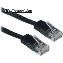WIRETEK Patch k&aacute;bel UTP Cat.5E 20m Fekete WRT WL021BG-20 BL