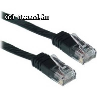 WIRETEK Patch k&aacute;bel UTP Cat.5E 20m Fekete WRT WL021BG-20 BL