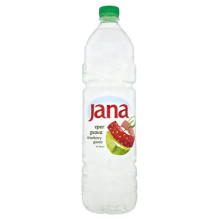 JANA Ásványvíz, ízesített, 1,5 l, JANA, eper-guava