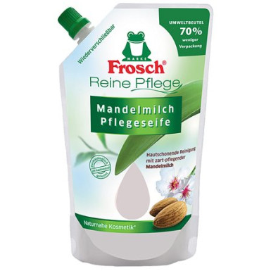 FROSCH Folyékony szappan utántöltő, 0,5 l, FROSCH, mandulatej