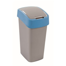 CURVER Billenős szelektív hulladékgyűjtő, műanyag, 50 l, CURVER, kék/szürke