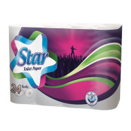 . Toalettpapír, 3 rétegű, 24 tekercses, "Star"