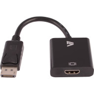 V7 - CABLES + ADAPTER DISPLAYPORT-HDMI BLK