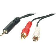 3.5mm Jack - 2x RCA cable 1,2m CABLE-458