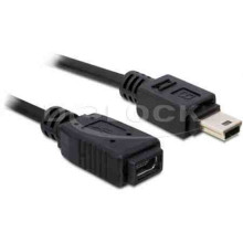 USB2 mini-B apa/anya 1m hosszabít Delock 82667