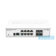 Mikrotik CRS112-8G-4S-IN Cloud Router Switch with QCA8511 400Mhz CPU, 128MB RAM, 8xGigabit LAN, 4xSFP, RouterOS L5, desktop case, PS CRS112-8G-4S-IN