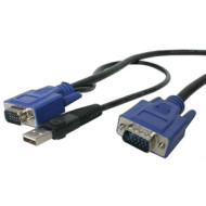 STARTECH 15 FT 2-IN-1 USB KVM CABLE