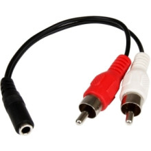 STARTECH - USB3 BASED 6IN 3.5MM TO RCA AUDIO CABLE