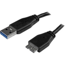 STARTECH - USB3 BASED 6FT SLIM USB 3.0 MICRO B CABLE