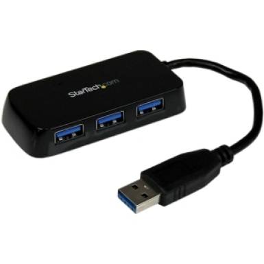 STARTECH BLACK 4 PORT MINI USB 3.0 HUB STARTECH BLACK 4 PORT MINI USB 3.0 HUB