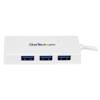 STARTECH WHITE 4 PORT MINI USB 3.0 HUB
