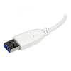 STARTECH WHITE 4 PORT MINI USB 3.0 HUB