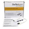 STARTECH WHITE 4 PORT MINI USB 3.0 HUB