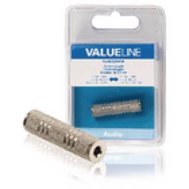Valueline Audiokábel-toldó: 3,5 mm-es aljzat – aljzat, fém CAGB22950ME Valueline Audiokábel-toldó: 3,5 mm-es aljzat – aljzat, fém CAGB22950ME