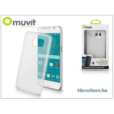 Muvit Samsung SM-G920 Galaxy S6 hátlap - Muvit ThinGel - transparent I-MUSKI0479