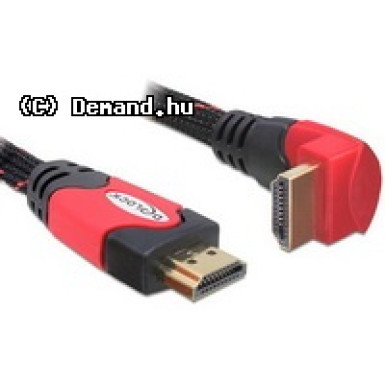 Kab Mon HDMI - HDMI with Eth. 90 fok A-A 3m Delock 82687