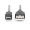 Assmann - USB A -- mini USB összekötő kábel 1m /AK-300130-010-S/