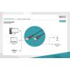 Assmann - USB A -- mini USB összekötő kábel 1m /AK-300130-010-S/