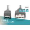 Assmann USB A -- mini USB összekötő kábel 1.8m /AK-300130-018-S/