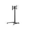 Multibrackets gurulós public padló állvány 180 Single LCD/PLAZMA/LED univerzális konzol, 24-63", fekete színű 7350073730643