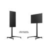 Multibrackets gurulós public padló állvány 180 Single LCD/PLAZMA/LED univerzális konzol, 24-63", fekete színű 7350073730643