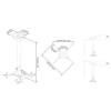 Multibrackets Projektor mennyezeti konzol, univerzális, finomhangolású, 500-800 mm, fehér 7350073731770