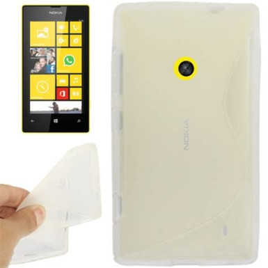 Utángyártott Microsoft Lumia 535 Jelly 0.3 mm bőrhatású szilikon hátlap tok, rózsaszín - SÉRÜLT, VÁGÁS A TOKON