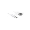 DELOCK Cable USB-A male Stereo jack 3.5 mm male 4 pin IPod Shuffle 1 m