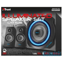 Trust GXT 628 2.1 Illuminated Speaker Set Limited Edition jack 60W fa gamer hangszóró 20562