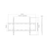 SUNNE TV fali konzol 37"-70" (37-70-EF) fix, univerzális, faltávolság:25mm, max: VESA600x400mm, max