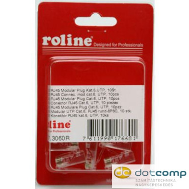Roline RJ45 UTP dugó 8PC8 10db  /21.17.3060-50/