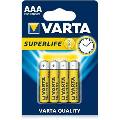 VARTA Superlife AAA féltartós mikró 4db LR03 elem VARTA Superlife AAA féltartós mikró 4db LR03 elem
