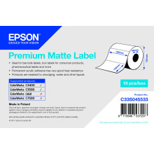 EPSON - POS SD LABEL CONSUMABLES U4 PREMIUM MATTE LABEL - DIE-CUT   C33S045533