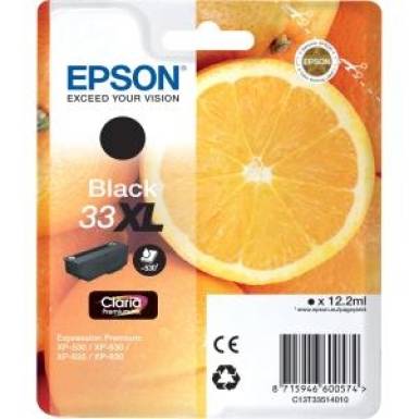 EPSON - SUPPLIES SPECIAL PACK INK SGLPCK BLACK 33XL PREM.INK C13T33514010 EPSON - SUPPLIES SPECIAL PACK INK SGLPCK BLACK 33XL PREM.INK C13T33514010