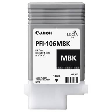 CANON - SUPPLIES LFP INK TANK PFI-106 MATTE BLACK    CF6620B001AA