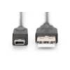 Connection cable USB A /miniUSB B M/M 3.0 m black basic AK-300130-030-S