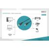 Assmann USB 2.0 kábel, A m / B m , 1.8m AK-300102-018-S