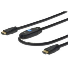 Assmann HDMI High Speed csatlakozókábel Ethernettel, jelerősítővel, 15.0m AK-330118-150-S