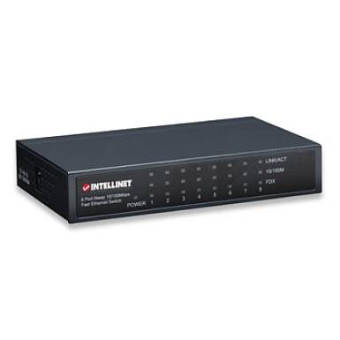 Intellinet switch 8x10/100 fém, desktop 523318 Intellinet switch 8x10/100 fém, desktop 523318