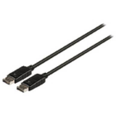 Valueline DisplayPort 1.2 kábel DisplayPort dugasz- dugasz, 2,00 m, fekete CCGL37010BK20 Valueline DisplayPort 1.2 kábel DisplayPort dugasz- dugasz, 2,00 m, fekete CCGL37010BK20