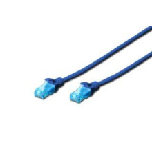 Digitus CAT 5e UTP patch kábel, kék, 0.5m DK-1512-005/B
