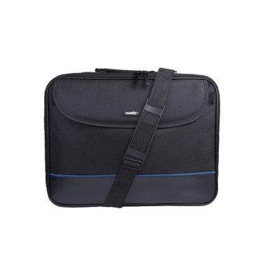 Natec Laptop táska, IMPALA fekete-kék 17,3'' (stiff shock absorbing frame) NTO-0359
