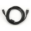 Gembird USB 2.0 A- B k&aacute;bel, 1.8m,  ferritmagos CCF-USB2-AMBM-6